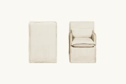Melo Dining Chair (2pc) -SIXPENNY STORE melo dining chair medium weight linen warm oatmeal product pdp4 edit