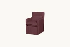 Melo Dining Chair Slipcover Only (1pc) 29 Melo Dining Chair Slipcover Only (1pc) -SIXPENNY STORE melo dining chair thread dyed cotton linen summer plum product slipcover