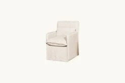 Melo Dining Chair Slipcover Only (1pc) 37 Melo Dining Chair Slipcover Only (1pc) -SIXPENNY STORE melo dining chair washed cotton linen corn silk product slipcover