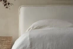 Neva Bed -SIXPENNY STORE neva bed light weight linen water lily product PDP6 kingB