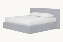 Neva Bed -SIXPENNY STORE neva bed medium weight linen poppy seed product king