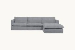 Neva Chaise Sectional 35 Neva Chaise Sectional -SIXPENNY STORE neva chaise sectional light weight linen ink cap product 4 pc