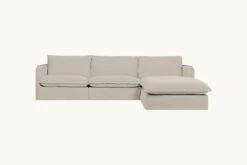 Neva Chaise Sectional 30 Neva Chaise Sectional -SIXPENNY STORE neva chaise sectional washed cotton linen blanched almond product 4 pc