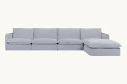 Neva Chaise Sectional Slipcover Only -SIXPENNY STORE neva chaise sectional washed cotton linen dried lavender product 5 pc 2550373f 5a58 4ecf 8dc4 9d2fcbc0c98e