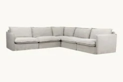 Neva Corner Sectional 26 Neva Corner Sectional -SIXPENNY STORE neva corner sectional medium weight linen jasmine rice product