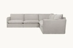 Neva Corner Sectional 22 Neva Corner Sectional -SIXPENNY STORE neva corner sectional medium weight linen jasmine rice product PDP3