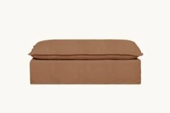 Neva Dining Bench Slipcover Only 37 Neva Dining Bench Slipcover Only -SIXPENNY STORE neva dining bench thread dyed cotton linen nectarine dream product slipcover