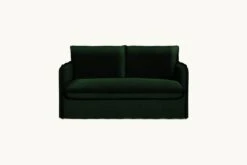 Neva Loveseat Slipcover Only -SIXPENNY STORE neva loveseat washed cotton velvet emerald city product d454f392 9c25 4258 8e03 340903c98e47