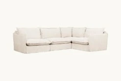 Neva L-Shape Sectional -SIXPENNY STORE neva lshape sectional washed cotton linen corn silk product