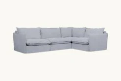 Neva L-Shape Sectional -SIXPENNY STORE neva lshape sectional washed cotton linen dried lavender product 293bb480 3d08 4582 9211 096693e957fd