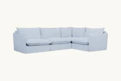 Neva L-Shape Sectional -SIXPENNY STORE neva lshape sectional washed cotton linen morning glory product e61bb438 b7fb 4077 91a6 8bf37d026411