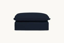 Neva Ottoman Slipcover Only -SIXPENNY STORE neva ottoman cotton canvas ancient indigo product chair 0e04604f b9bc 474d 966a 50d804b7c336