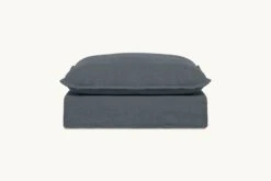Neva Ottoman -SIXPENNY STORE neva ottoman light weight linen black pepper product sectional