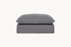 Neva Ottoman -SIXPENNY STORE neva ottoman light weight linen ink cap product sectional