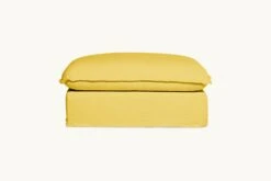 Neva Ottoman Slipcover Only -SIXPENNY STORE neva ottoman washed cotton linen lemon ice product chair 0c0a416f e5d0 4c97 a2f7 95cabdc41802