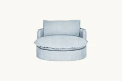 Neva Round Daybed Slipcover Only -SIXPENNY STORE neva round daybed cotton linen salt water product slipcover