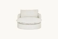 Neva Round Daybed -SIXPENNY STORE neva round daybed light weight linen water lily product