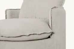 Neva Round Daybed Slipcover Only -SIXPENNY STORE neva round daybed medium weight linen jasmine rice product pdp5 slipcover