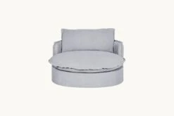 Neva Round Daybed -SIXPENNY STORE neva round daybed medium weight linen poppy seed product