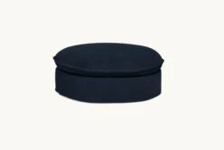 Neva Round Ottoman Slipcover Only 27 Neva Round Ottoman Slipcover Only -SIXPENNY STORE neva round ottoman cotton canvas ancient indigo product 10a5248d 8910 4544 aed5 d6ceed081db5