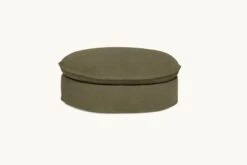 Neva Round Ottoman Slipcover Only 26 Neva Round Ottoman Slipcover Only -SIXPENNY STORE neva round ottoman cotton canvas quiet sage product 45fc716e effb 4958 946c 93426d7f2a63