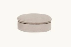 Neva Round Ottoman -SIXPENNY STORE neva round ottoman light weight linen oat flour product 94331888 2939 4d1e 915f e1bdbff4a0a1
