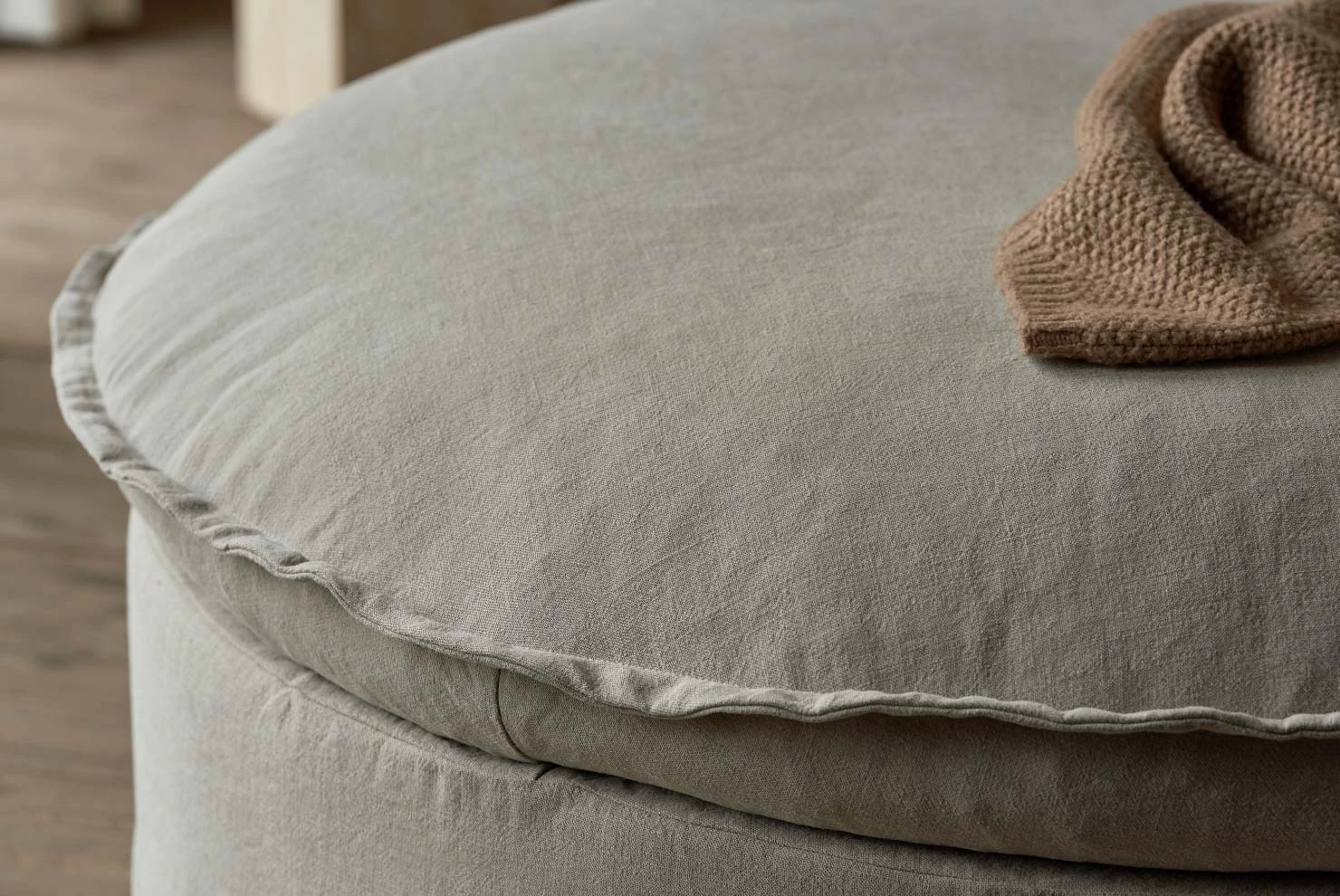 Neva Round Storage Ottoman 7 Neva Round Storage Ottoman - Image 7