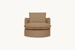 Neva Round Swivel Chair Slipcover Only -SIXPENNY STORE neva round swivel chair recycled poly weave branch out product slipcover