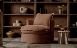 Neva Round Swivel Chair Slipcover Only