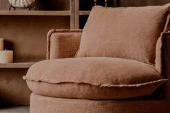 Neva Round Swivel Chair Slipcover Only -SIXPENNY STORE neva round swivel chair washed cotton linen sweet potato product pdp7 slipcover