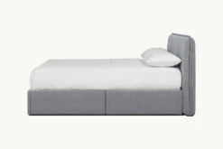 Neva Upholstered Storage Bed -SIXPENNY STORE neva storage bed light weight linen ink cap product pdp6 queen