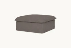Neva Storage Ottoman -SIXPENNY STORE neva storage ottoman cotton canvas moon dust product