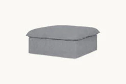 Neva Storage Ottoman Slipcover Only -SIXPENNY STORE neva storage ottoman light weight linen ink cap product slipcover