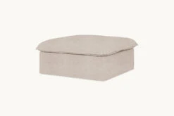 Neva Storage Ottoman Slipcover Only -SIXPENNY STORE neva storage ottoman light weight linen oat flour product slipcover