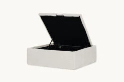 Neva Storage Ottoman Slipcover Only -SIXPENNY STORE neva storage ottoman medium weight linen jasmine rice product pdp5 slipcover