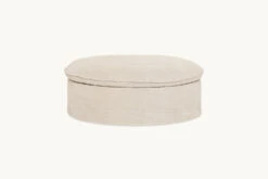 Neva Round Storage Ottoman 28 Neva Round Storage Ottoman -SIXPENNY STORE neva storage round ottoman cotton canvas beach walk product