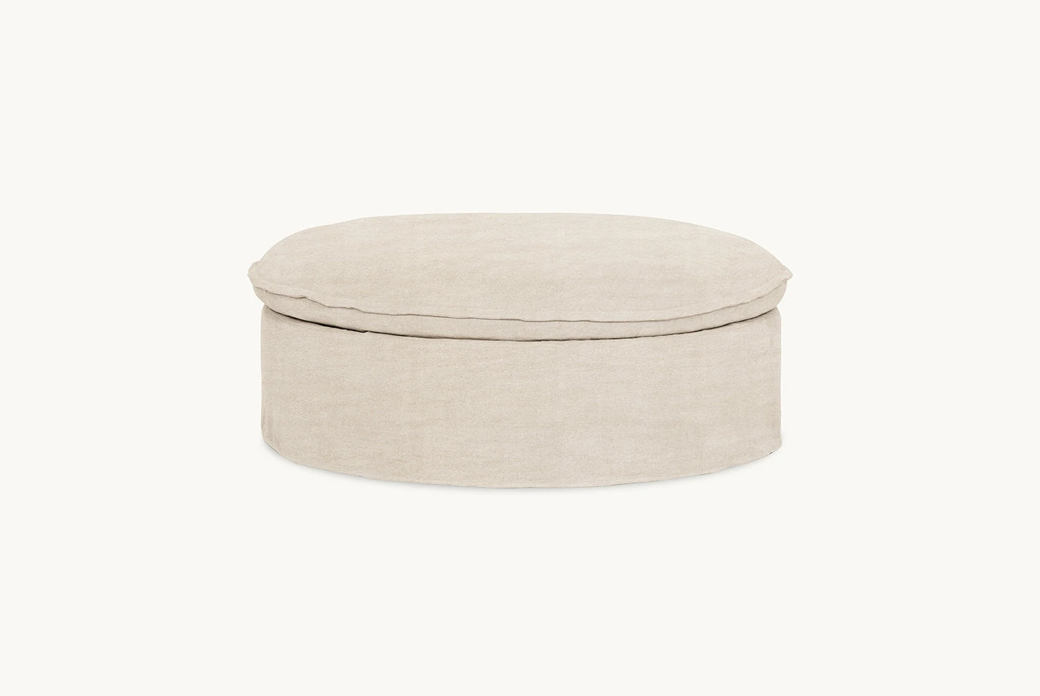 Neva Round Storage Ottoman 9 Neva Round Storage Ottoman - Image 9