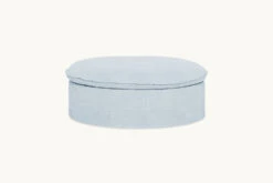 Neva Round Storage Ottoman 32 Neva Round Storage Ottoman -SIXPENNY STORE neva storage round ottoman cotton linen salt water product