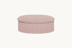 Neva Round Storage Ottoman 33 Neva Round Storage Ottoman -SIXPENNY STORE neva storage round ottoman cotton linen sundazed coral product