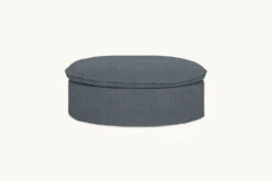 Neva Round Storage Ottoman 34 Neva Round Storage Ottoman -SIXPENNY STORE neva storage round ottoman light weight linen black pepper product