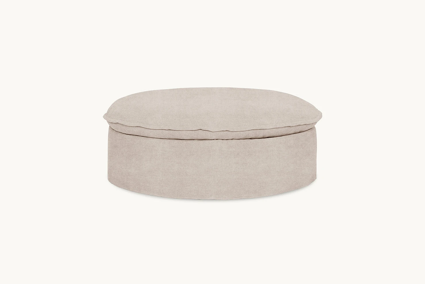 Neva Round Storage Ottoman 2 Neva Round Storage Ottoman - Image 2