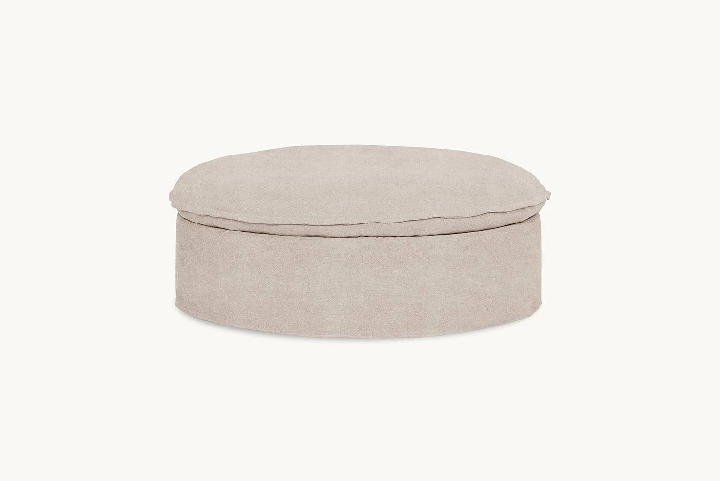 Neva Round Storage Ottoman 4 Neva Round Storage Ottoman - Image 4