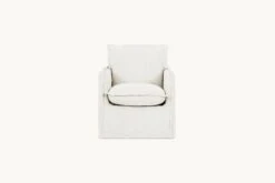 Neva Swivel Glider Chair -SIXPENNY STORE neva swivel glider chair light weight linen water lily product