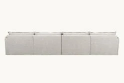 Neva U-Shape Sectional -SIXPENNY STORE neva ushape medium weight linen jasmine rice product PDP4