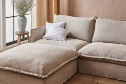 Neva U-Shape Sectional -SIXPENNY STORE neva ushape medium weight linen jasmine rice product PDP6 448393ae ac38 491a ac5b c879c9163144