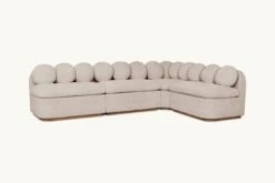 Olea Banquette 34 Olea Banquette -SIXPENNY STORE olea banquette light weight linen oat flour product