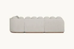 Olea Banquette Slipcover Only -SIXPENNY STORE olea banquette medium weight linen jasmine rice product PDP5 slipcover