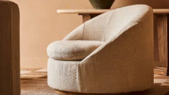 Olea Chair 25 Olea Chair -SIXPENNY STORE olea chair medium weight linen warm oatmeal product PDP6