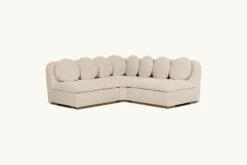 Olea Corner Sectional Slipcover Only -SIXPENNY STORE olea corner sectional cotton canvas beach walk product short slipcover