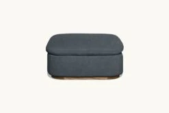 Olea Ottoman Slipcover Only -SIXPENNY STORE olea ottoman light weight linen black pepper product sectional slipcover